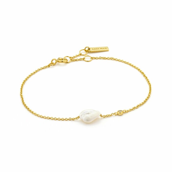 Pearl & CZ Bracelet