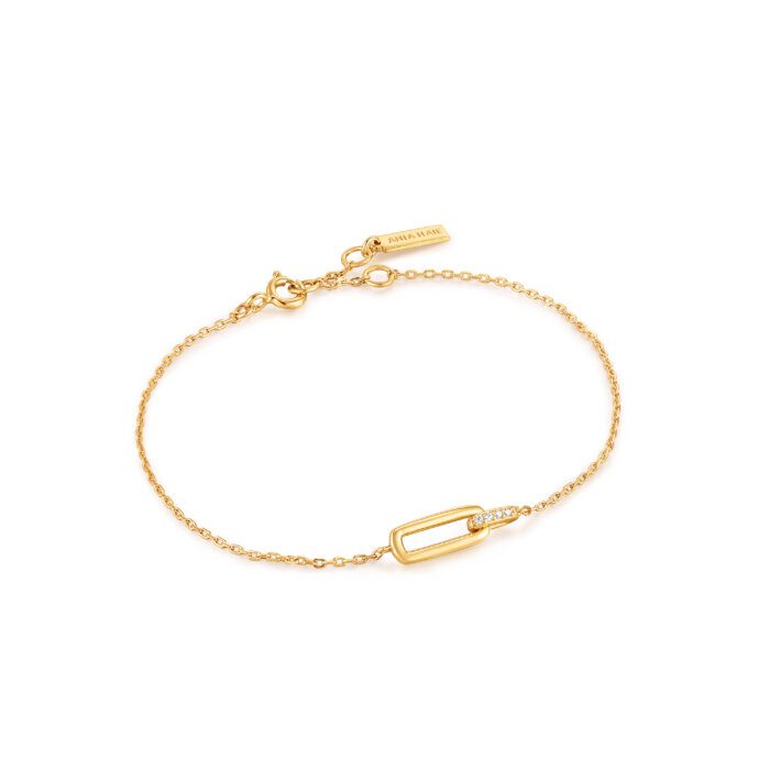 Interlock CZ Bracelet