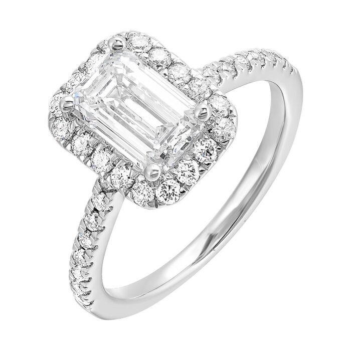 Diamond Halo Engagement Ring
