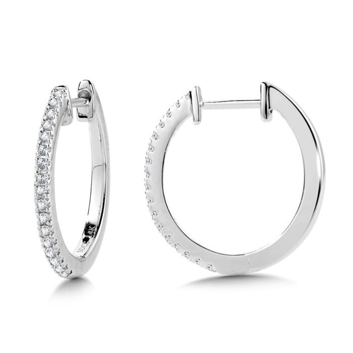 Diamond Hoop Earrings