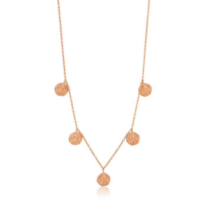 Rose Gold Plated Coin Necklace