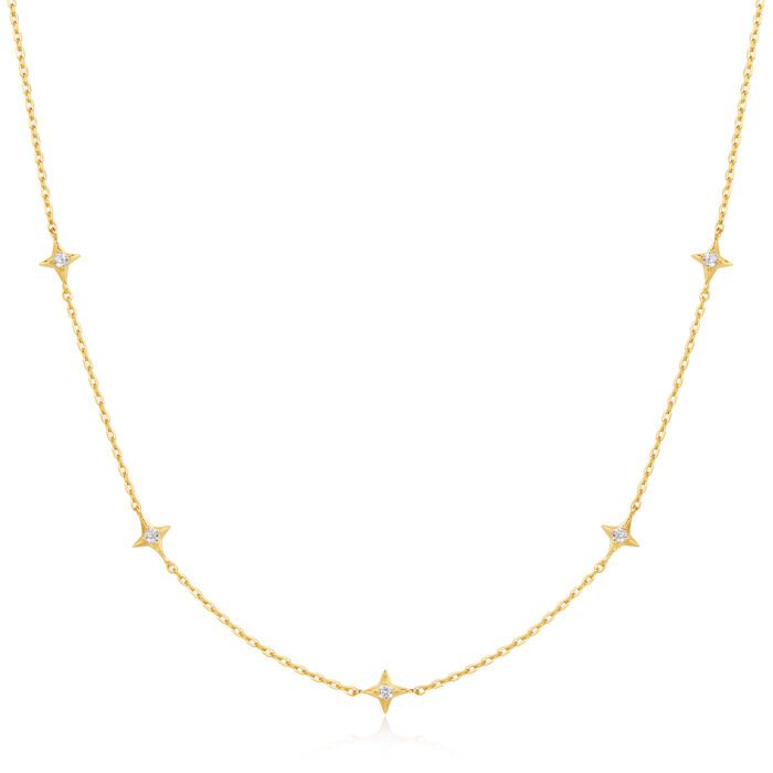 Gold Plated CZ Necklace