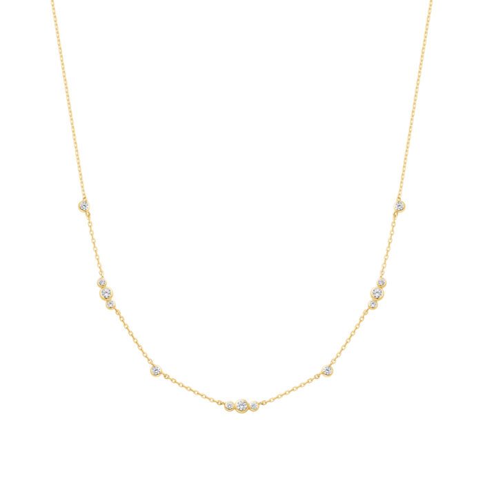 Gold Plated CZ Necklace