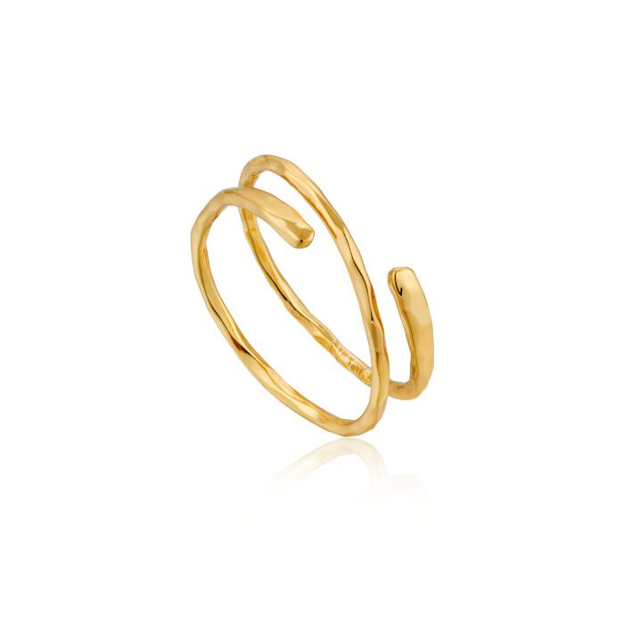 Gold Plated Adjustable Ring